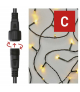 Oświetlenie łączone Standard - łańcuch 100 LED 10m ciepła biel, IP44 EMOS Lighting D1AW03