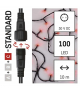 Oświetlenie łączone Standard - łańcuch 100 LED 10m czerwony, IP44 EMOS Lighting D1AR01