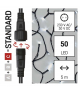 Oświetlenie łączone Standard - łańcuch 50 LED 5m zimna biel, IP44 EMOS Lighting D1AC02