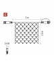 Oświetlenie łączone Standard - siatka 160 LED 1,5x2 m zimna biel, IP44 EMOS Lighting D1DC01