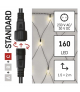 Oświetlenie łączone Standard- siatka 160 LED 1,5x2 m ciepła biel, IP44 EMOS Lighting D1DW01