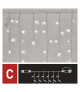 Oświetlenie łączone Standard - sople 100 LED 2,5 m zimna biel miga IP44 EMOS Lighting D1CC02