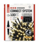 Oświetlenie łączone Standard - sople 100 LED 2,5 m ciepła biel, IP44 EMOS Lighting D1CW01