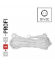 Oświetlenie łączone Profi - przedłużacz 10m, biały przewód, IP44 EMOS Lighting D2ZW01