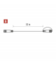 Oświetlenie łączone Profi - przedłużacz 10m, biały przewód, IP44 EMOS Lighting D2ZW01