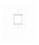 QUARTZ Lampa w stylu industrialnym E27 max 10W LED Grafitowy Nowodvorski 3411