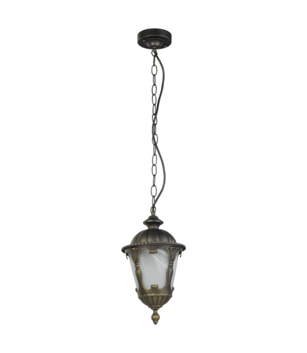 TYBR Lampa wisząca w stylu klasycznym E27 max 25W LED Czarny patynowany złotem Nowodvorski 4684