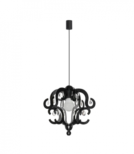 KATERINA Lampa wisząca w stylu glamour E27 max 1x60W Czarny Nowodvorski 5211