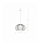 MERSEY Lampa wisząca w stylu nowoczesnym E27 max 25W LED Biały Nowodvorski 5295