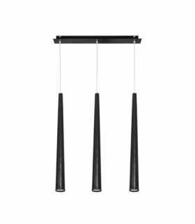 QUEBECK Lampa wisząca w stylu nowoczesnym GU10 max 3x35W Czarny Nowodvorski 5406