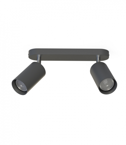 EYE SPOT Lampa w stylu nowoczesnym GU10 max 2x10W LED Grafitowy Nowodvorski 6135