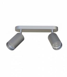EYE SPOT Lampa w stylu nowoczesnym GU10 max 2x10W LED Srebrny Nowodvorski 6140