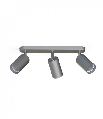 EYE SPOT Lampa w stylu nowoczesnym GU10 max 3x10W LED Srebrny Nowodvorski 6141