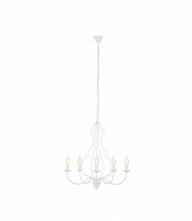 MARGARET Żyrandol w stylu prowansalskim E14 max 10W LED Biały Nowodvorski 6330