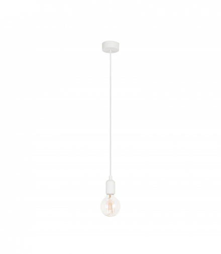 SILICONE Lampa wisząca w stylu skandynawskim E27 max 25W LED Biały Nowodvorski 6403