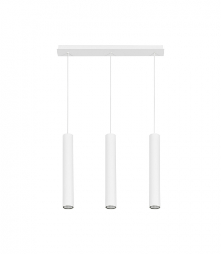 EYE Lampa wisząca w stylu nowoczesnym GU10 max 3x10W LED Biały Nowodvorski 6481