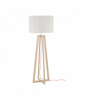 ACROSS Lampa Podłogowa w stylu skandynawskim E27 max 25W LED Naturalne drewno Nowodvorski 6927