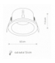 CHARLIE Lampa w stylu nowoczesnym GU10 max 15W LED Biały Nowodvorski 8366