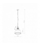 AMALFI L Lampa wisząca w stylu industrialnym E27 max 25W LED Srebrny Nowodvorski 8380