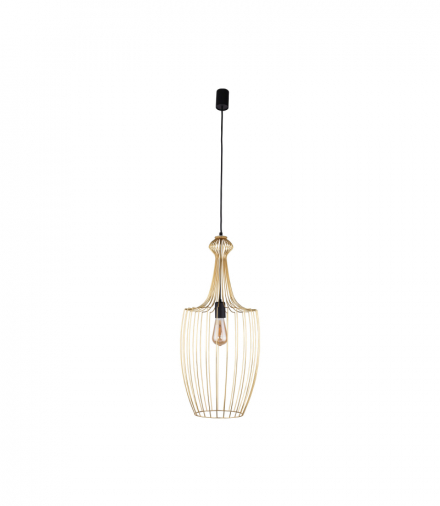 LUKSOR L Lampa wisząca w stylu nowoczesnym E27 max 25W LED Mosiądz Nowodvorski 8850