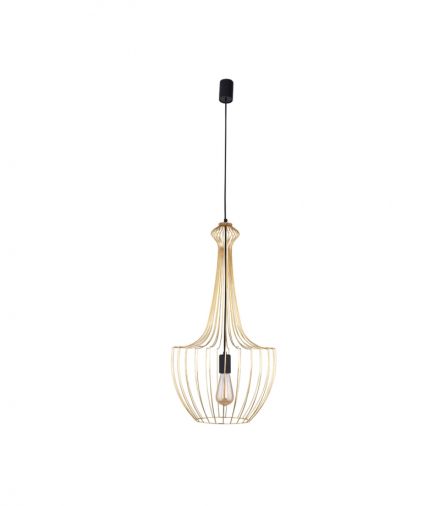 LUKSOR S Lampa wisząca w stylu nowoczesnym E27 max 25W LED Mosiądz Nowodvorski 8853