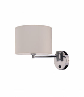 HOTEL Kinkiet regulowany z wyłącznkiem w stylu nowoczesnym E14 max 10W LED Ecru Nowodvorski 8980