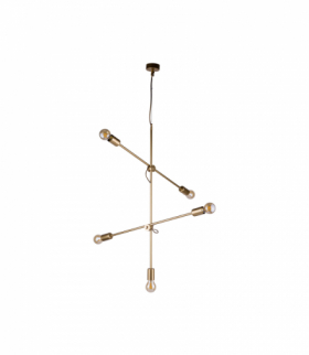 STICKS Lampa wisząca w stylu industrialnym E27 max 5x60W Złoty Nowodvorski 9076