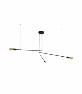 PILE Lampa wisząca w stylu nowoczesnym E27 max 3x60W Czarny Nowodvorski 9128