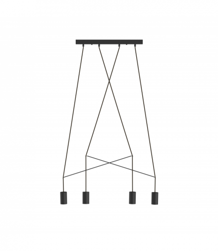 IMBRIA Lampa wisząca w stylu nowoczesnym GU10 max 10W LED Czarny Nowodvorski 9192