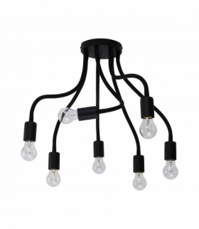 FLEX Lampa w stylu nowoczesnym E27 max 7x60W Czarny Nowodvorski 9273