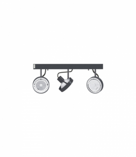 CROSS Lampa w stylu nowoczesnym GU10 ES111 max 15W LED Grafitowy Nowodvorski 9596