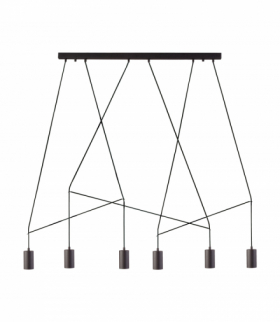 IMBRIA Lampa wisząca w stylu nowoczesnym GU10 max 10W LED Czarny Nowodvorski 9675