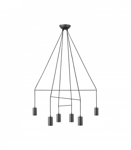 IMBRIA Lampa wisząca w stylu nowoczesnym GU10 max 10W LED Czarny Nowodvorski 9677