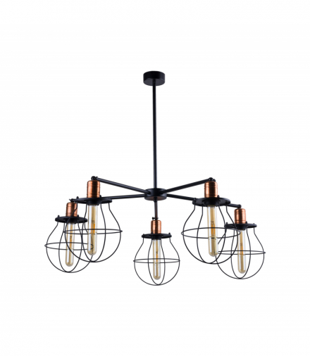 MANUFACTURE Lampa wisząca w stylu industrialnym E27 max 25W LED Czarny Nowodvorski 9738