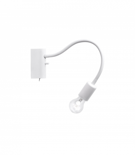 FLEX Kinkiet regulowany z wyłącznkiem w stylu nowoczesnym E27 max 1x60W Biały Nowodvorski 9774