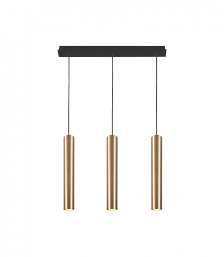 EYE Lampa wisząca w stylu nowoczesnym GU10 max 3x10W LED Mosiądz Nowodvorski 7863