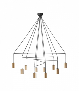 IMBRIA Lampa wisząca w stylu nowoczesnym GU10 max 10W LED Mosiądz Nowodvorski 7954