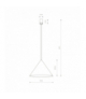 ZENITH L Lampa wisząca w stylu nowoczesnym GU10 lub GU10 ES111 max 20W LED Czarny Nowodvorski 8005
