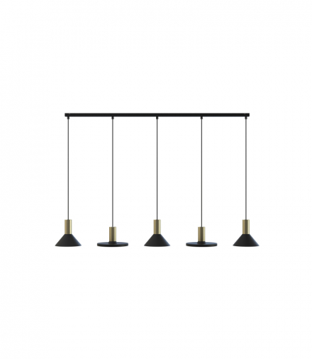 HERMANOS Lampa wisząca w stylu nowoczesnym GU10 max 10W LED Czarny Nowodvorski 8032