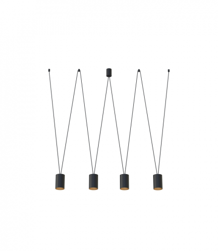 MORE TONE Lampa wisząca w stylu nowoczesnym GU10 max 10W LED Czarny Nowodvorski 7814