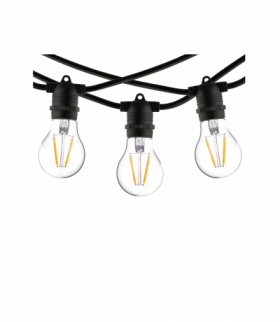 FESTOON LIGHTS 6m Girlanda ogrodowa E27 max 15W LED Czarny Nowodvorski 7873