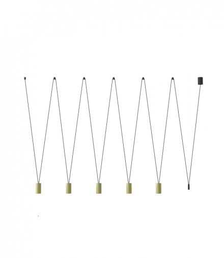 MORE EYE Lampa wisząca w stylu glamour GU10 max 10W LED Mosiądz Nowodvorski 7608