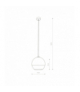 GLOBE PLUS M Lampa wisząca w stylu nowoczesnym E27 max 25W LED Chrom Nowodvorski 7606