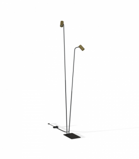 MONO Lampa Podłogowa w stylu glamour GU10 max 10W LED Mosiądz Nowodvorski 7712