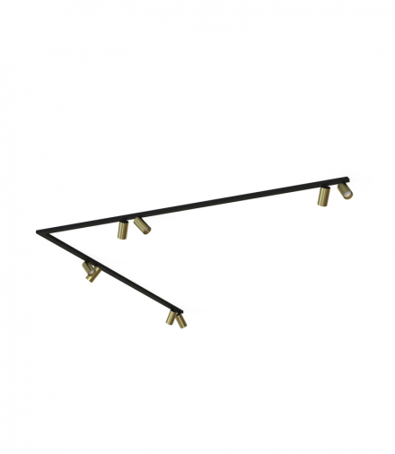 MONO CORNER 2x200 Lampa w stylu glamour GU10 max 10W LED Mosiądz Nowodvorski 7757