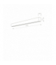 STRAIGHT WALL LED L Kinkiet LED TUBE T8 max 22W Biały Nowodvorski 7566