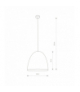 EGG M Lampa wisząca w stylu nowoczesnym E27 max 25W LED Biały Nowodvorski 10323