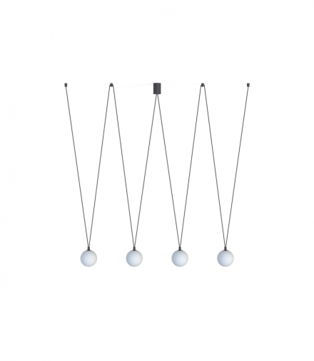 SLING IV Lampa wisząca w stylu nowoczesnym G9 max 12W LED Czarny Nowodvorski 10354