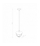 AMELIA BL CG Lampa wisząca w stylu klasycznym E27 max 10W LED Czarny Nowodvorski 10496