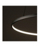 CIRCOLO LED M Lampa wisząca w stylu nowoczesnym LED max 21W 3000K 660lm Czarny Nowodvorski 10812